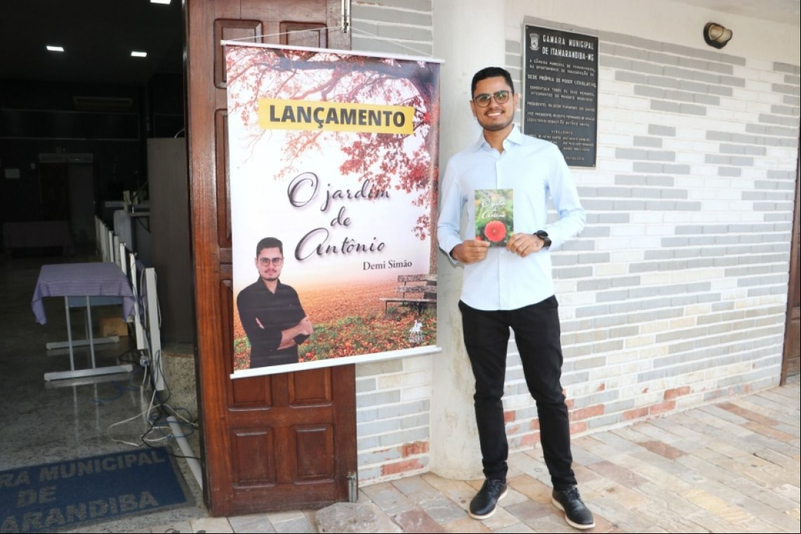 Lançamento do livro “O Jardim de Antônio” do escritor itamarandibano Demi Simão