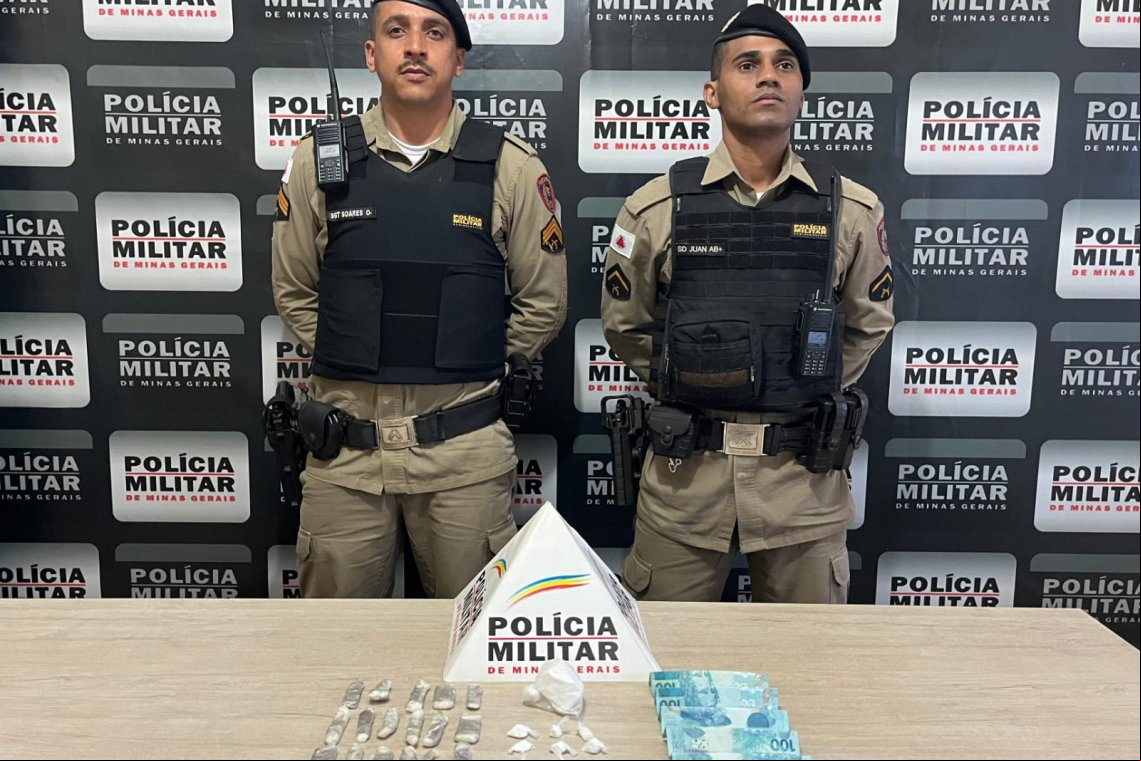 Polícia Militar apreende drogas no bairro Fazendinha ,em Itamarandiba
