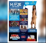 Geralda Silva é capa do Jornal O Vale Hoje, vestindo looks da loja Kadosh 